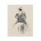Stupell Industries Traditional Drawing of Cowboy Wall Plaque Art Design by Danhui Nai